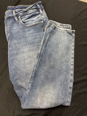 Silver Jeans Infinite Fit Skinny Jeans Womens 27 XL Stretch Blue Denim Mid Rise